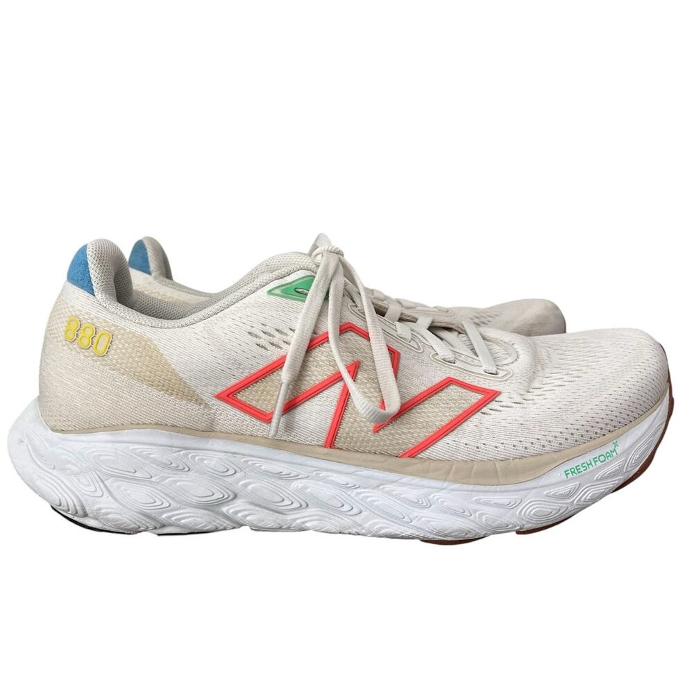 New Balance Fresh Foam X 880v14 Running Shoes Sneaker Gym White Orange Womens 8B
